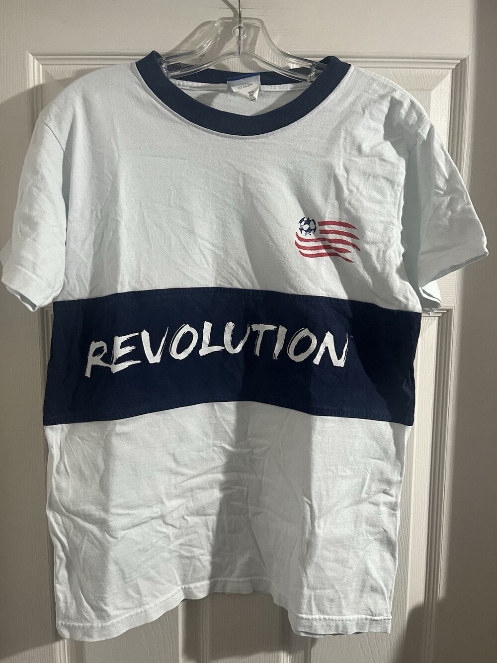 Vintage New England Revolution FC Shirt Soccer Reebok Sz M